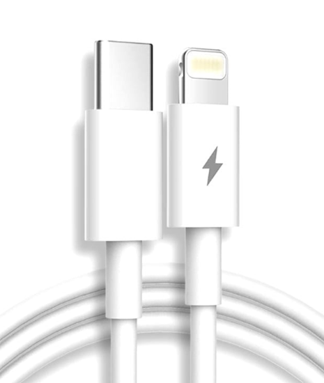 Изображение RoGer JXL-282 USB-C to Lightning Charger Cable 12W / 1m White