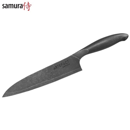 Изображение Samura Artefact Standarta virtuves šefpavāra nazis 212 mm AUS-10 Damascus Japāņu tērauda 59 HRC