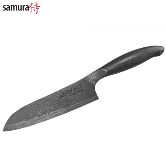 Picture of Samura Artefact Virtuves Santoku nazis 180 mm AUS-10 Damascus Japāņu tērauda 59 HRC