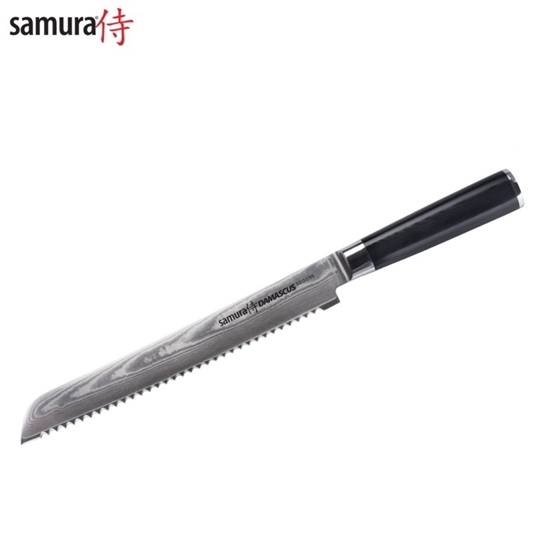 Изображение Samura Damascus Universāls virtuves Maizes nazis 230mm no AUS 10 Japāņutērauda 61 HRC (67 slāņu)