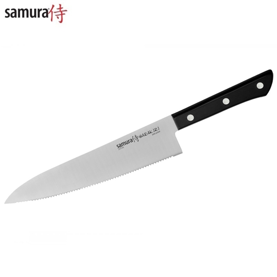 Изображение Samura Harakiri Serrated Virtuves Šefpavāra nazis 208mm from AUS 8 Japāņu tērauda 58 HRC