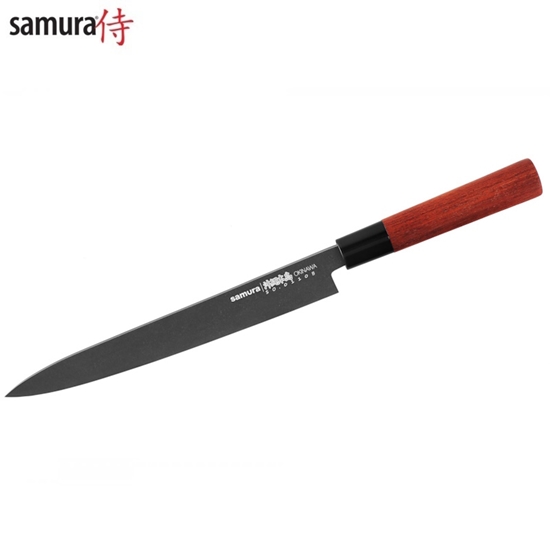 Изображение Samura Okinawa Stonewash Kitchen Yanagiba nazis 240mm no AUS 8 Japāņu tērauda  58 HRC