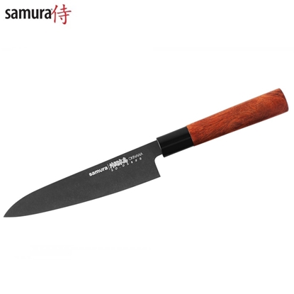 Изображение Samura Okinawa Stonewash Virtuves Gyuto nazis 170mm no AUS 8 Japāņu tērauda  58 HRC