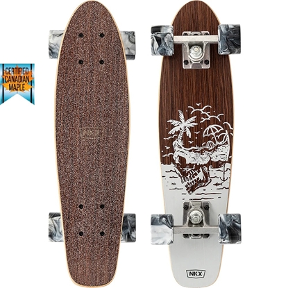 Изображение Skrituļdelis NKX Bones Mini Cruiser skeitbords 22" Grey