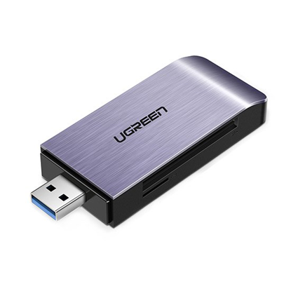 Изображение Ugreen USB 3.0 SD | micro SD karšu lasītājs pelēks