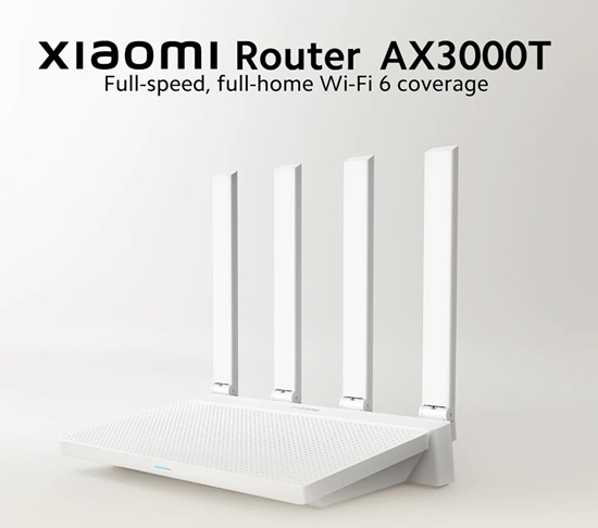 Изображение XIAOMI ROUTER AX3000T WHITE