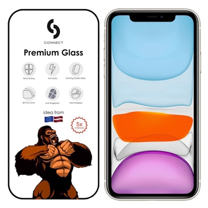 Picture of Сonnect Corning Gorilla Ultra Izturīgs 3D aizsargstils priekš Apple iPhone 11 / XR