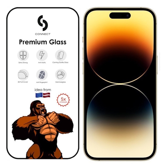 Picture of Сonnect Corning Gorilla Ultra Izturīgs 3D aizsargstils priekš Apple iPhone 14 Pro 