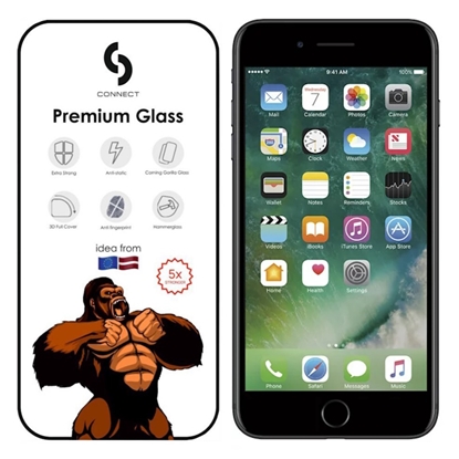 Picture of Сonnect Corning Gorilla Ultra Izturīgs 3D aizsargstils priekš Apple iPhone 7 / 8 / SE 2020 / SE 2022 