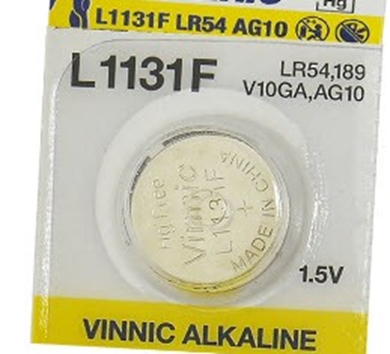 Picture of BATG10.VNC; G10 baterija Vinnic Alkaline LR1130/189 bez iepakojuma 1gb.