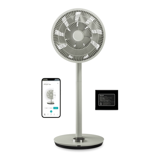 Picture of Duux | Fan with Battery Pack | Whisper Flex Smart | Stand Fan | Sage | Diameter 34 cm | Number of speeds 26 | Oscillation | Yes