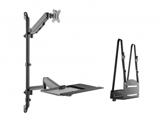 Изображение Equip Tischhalterung 17"-32"/ 1TFT    8kg 360°+Nb.halter. sw