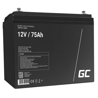 Picture of Green Cell AGM25 UPS battery Sealed Lead Acid (VRLA) 12 V 75 Ah