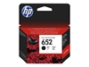 Picture of HP 652 Black Original Ink Advantage Cartridge