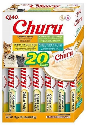 Attēls no INABA Churu Variety box Chicken - cat treats - 20 x 14g