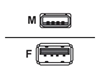 Picture of Kabel USB Unitek USB-A - USB-A 1.5 m Czarny (Y-C449GBK)