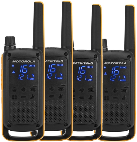 Изображение Motorola Talkabout T82 Extreme Quad Pack two-way radio 16 channels Black,Orange