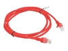 Изображение PATCHCORD KAT.5E 1.5M CZERWONY FLUKE PASSED LANBERG