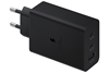 Изображение Power charger SAMSUNG Trio EP-T6530 65W PD 1x USB-A, 2x USB-C (EP-T6530NBEGEU) Black