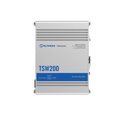 Picture of Przełącznik przemysłowy TSW200 2xSFP 8xGigabit Ethernet 8xPoE+DIN 