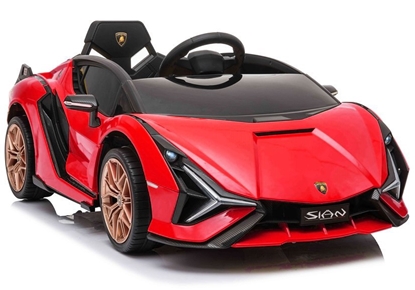 Изображение Vienvietis elektromobilis Lamborghini Sian, raudonas