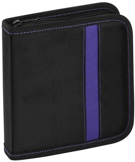 Изображение Vivanco CD/DVD wallet for 24, black/purple (31788)