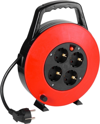 Attēls no Vivanco extension cord CR 75B 7.5m, red/black (39614)