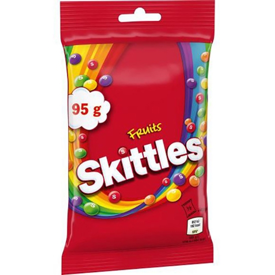 Изображение Želejkonfektes Skittles Fruits 95g