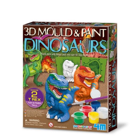 Изображение 4M 3D liejimas ir dažai Dinozaurai