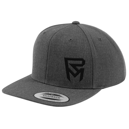 Изображение Cepure Rock Machine Snapback, tumši pelēka