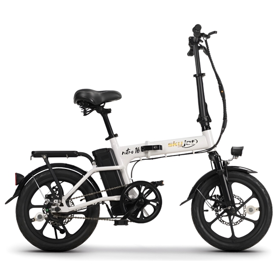 Изображение Elektriskais velosipēds SKYJET 16 Nitro balts