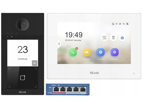 Picture of Hikvision Zestaw wideodomofonowy IP Hilook IP-VIS-Pro-W