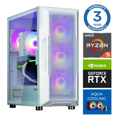 Изображение INTOP AQUA Ryzen 5 7600X 16GB DDR5 500SSD M.2 NVME RTX4060Ti 8GB no-OS