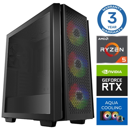 Picture of INTOP AQUA Ryzen 5 7600X 64GB DDR5 1TB SSD M.2 NVME+2TB RTX4060 8GB no-OS