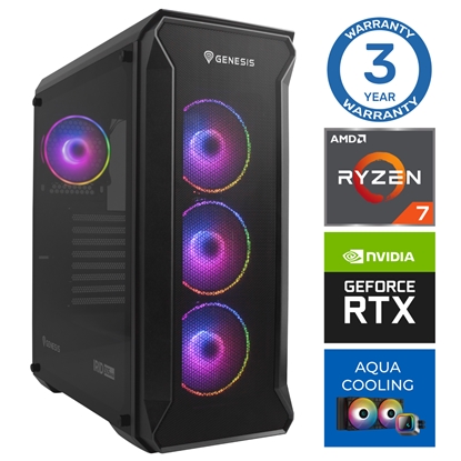 Изображение INTOP AQUA Ryzen 7 7700X 64GB DDR5 500SSD M.2 NVME RTX4070 12GB WIN11