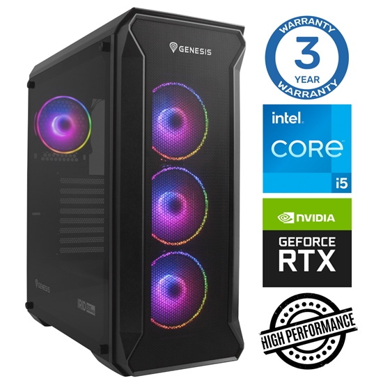 Изображение INTOP i5-12400F 32GB 1TB SSD M.2 NVME+2TB RTX4060Ti 8GB no-OS