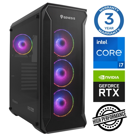 Изображение INTOP i7-12700F 16GB 1TB SSD M.2 NVME+2TB RTX4060Ti 8GB WIN11Pro