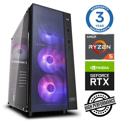 Изображение INTOP Ryzen 5 3600 16GB 480SSD M.2 NVME RTX4060Ti 8GB no-OS