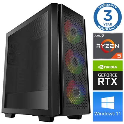 Изображение INTOP Ryzen 5 3600 16GB 480SSD M.2 NVME+2TB RTX4060Ti 8GB WIN11Pro