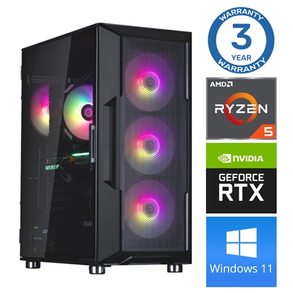 Изображение INTOP Ryzen 5 5500 16GB 1TB SSD M.2 NVME RTX4060 8GB WIN11