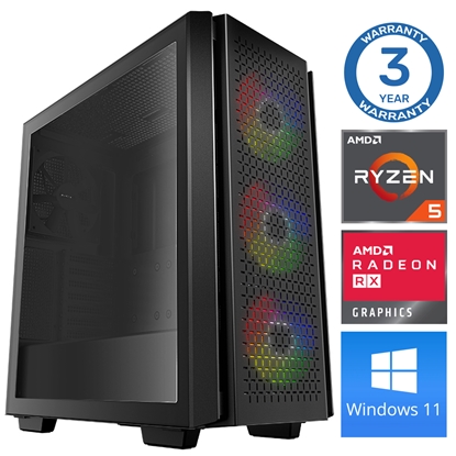 Attēls no INTOP Ryzen 5 5500 16GB 1TB SSD M.2 NVME+2TB RX580 8GB WIN11Pro