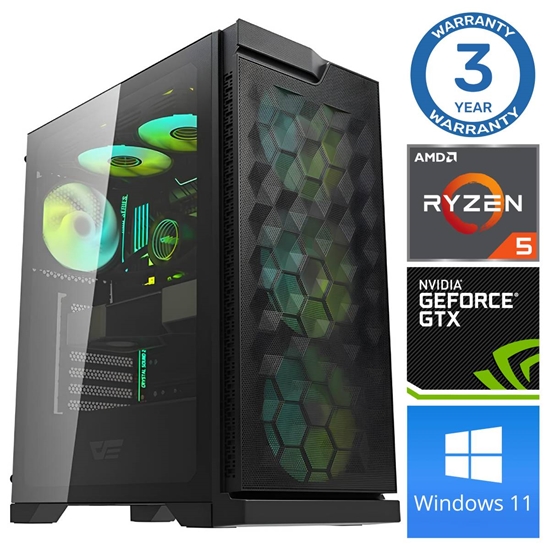 Изображение INTOP Ryzen 5 5500 16GB 500SSD M.2 NVME GTX1650 4GB WIN11