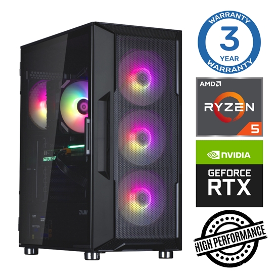 Изображение INTOP Ryzen 5 5500 32GB 1TB SSD M.2 NVME+2TB RTX4060 8GB WIN11