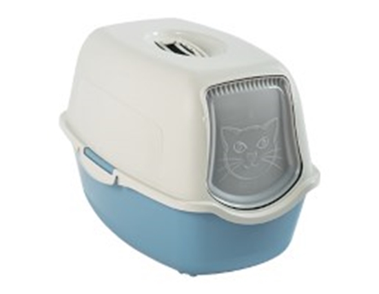 Изображение ROTHO Bailey Hooded litter box Blue, White