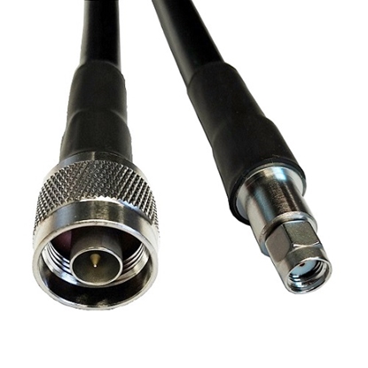 Attēls no Cable LMR-400, 1m, N-male to RP-SMA-male