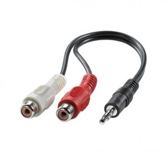 Picture of VALUE 3.5mm (M) - Cinch (2x M) Cable 0.2 m