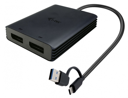 Picture of Adapter Video USB-A/USB-C Dual 4K/60 Hz DisplayPort