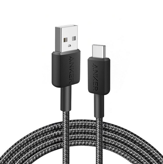 Изображение CABLE USB-A TO USB-C 0.9M/322 BLACK A81H5G11 ANKER