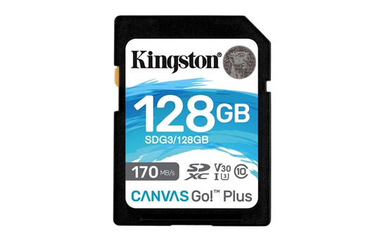 Изображение Kingston Technology 128GB SDXC Canvas Go Plus 170R C10 UHS-I U3 V30