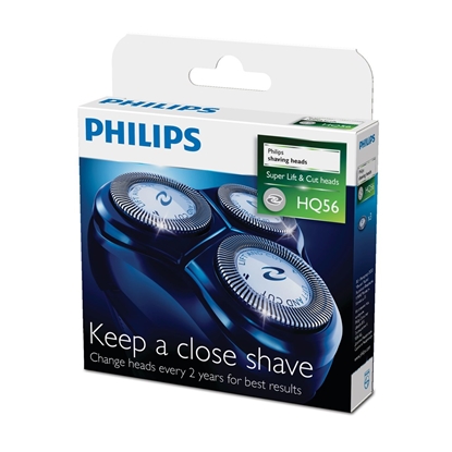 Attēls no Philips HQ900 Series Shaving Heads HQ56/50 Recyclable CloseCut replacement shaver heads